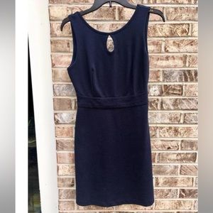 Merona Navy Blue Keyhole Dress Size Small